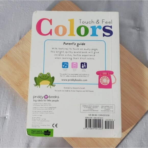 "Touch And Feel Colors" Sensory Board Book - Picture 2 of 11